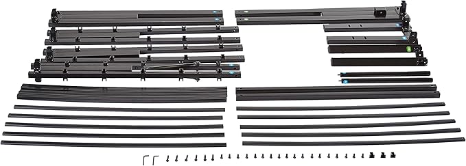 Amazon Basics Sturdy Heavy-Duty Non-Slip Platform Bed Frame, Steel Slat Support, Noise Free, No Box Spring Needed, Under Bed Storage, 18 Inch, King Size, Black