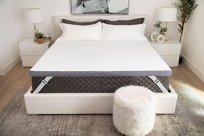 Sleepyhead King Mattress Topper Super 3 Inch, Cooling Gel & Copper Memory Foam, Pressure Relief, King Size Mattress Topper for Luxury Comfort, Removable Washable Cover (King 3")