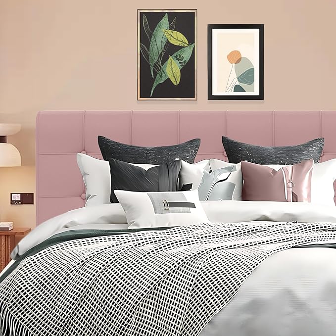 Pink Queen Size Headboard Pillow Upholstered Wedge Backrest Cushion For Dorm Bed Twin XL Daybed Or Couch Removable Cover Reading Pillow Lumbar Support Decorative Pillow College Dorm Essentials Bedroom