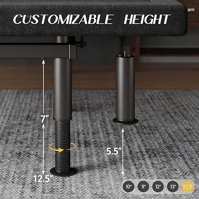 Full Size Adjustable Bed Frame - Elderly & Senior Friendly, Zero Gravity, Head/Foot Adjustment, Enhanced Comfort, 900lbs Capacity