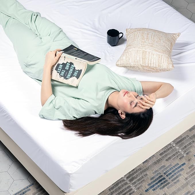 Utopia Bedding Waterproof 5-Sided Mattress Protector Full Size, Premium Breathable Mattress Cover, Fitted Style with Stretchable Pockets (White - Pack of 2)