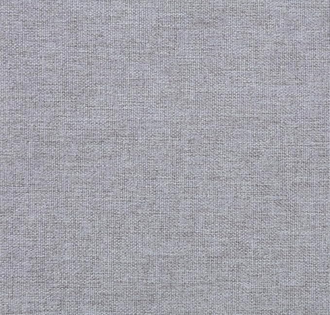 Round Bed – Washable Zip Cover - Upholstered Linen Soft Foam - Modular Minimalist Modern - Half Circle Moon - Sold Sold Separately (Waterproof Gray Linen, King Base)