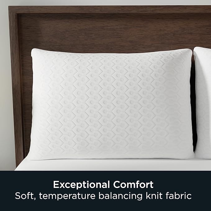 AllerEase Platinum Allergy Defense Particles Proof Temperatur Balancing Luxurious Plush Fabric Machine Washable Durable Zippered Pillow Protector, King Size, White