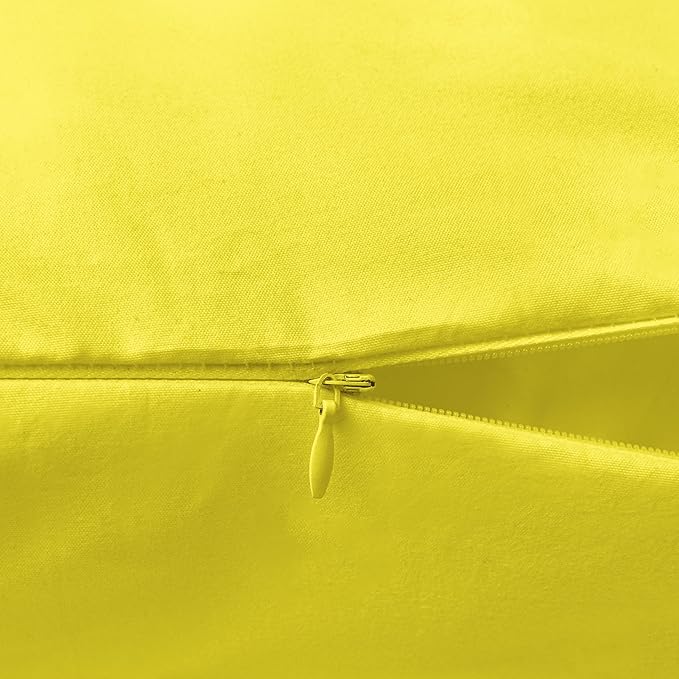 Elegant Comfort Luxury Ultra-Soft 1-Piece Pillowcase Set - 1500 Premium Hotel Quality Microfiber Double Brushed - Wrinkle Resistant, Body Pillowcase Size, Yellow