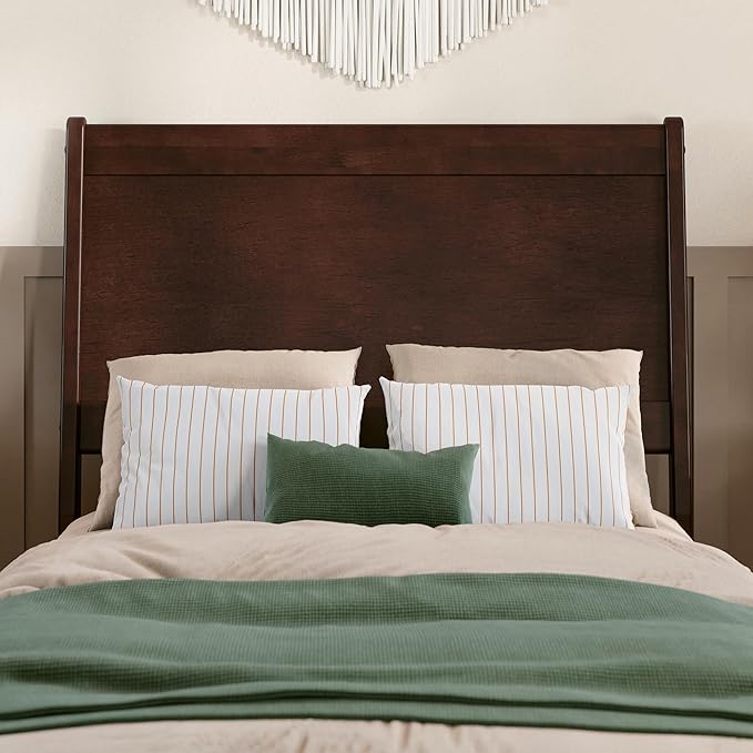 AFI, Casanova Twin Solid Wood Panel Headboard, Walnut