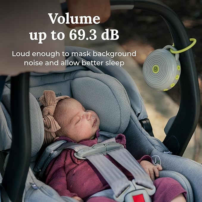 Yogasleep Hushh Portable White Noise Sound Machine for Baby - 2 Pack - 3 Natural Sounds with Volume Control, Compact Size, Noise Canceling for Sleep Aid, Office Privacy, & Meditation, Registry Gift