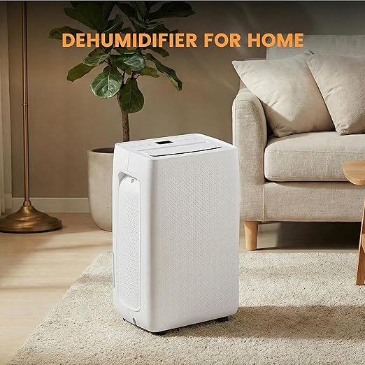 50Pints Dehumidifier with Drain Hose, 3,500 Sq.Ft Dehumidifier for Basement, 4.5L/1.19 Gallon Tank, Energy Star Cert. 41dB, Airflow Swing, Humidity Remover for Home, Bedroom & Bathroom