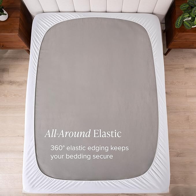 Bare Home California King Mattress Topper, Pillow Top Reversible, 1.5 inch Thick, Breathable, Deep Pocket, Machine Washable, White