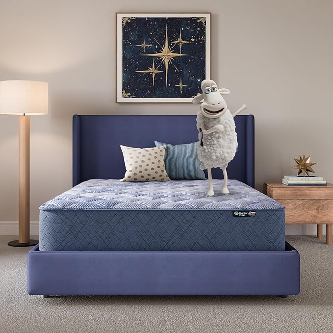 Serta Five Star Mattress Tranquility 14-Inch Plush – Twin – Zoned Support, Pressure Relief, Cooling Comfort – Made in USA – Bed-in-a-Box – 100 Night Trial, 10-Year Limited Warranty