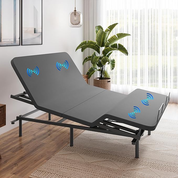 Boyd Sleep Full Body Incline Adjustable Bed Frame, Power Adjustable Base for Side Sleepers, Zero Gravity, Anti-Snore, King
