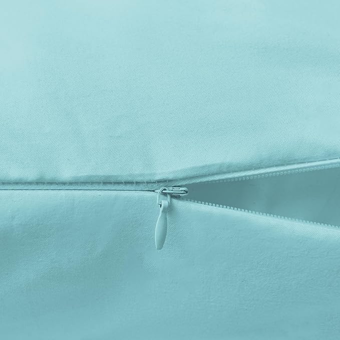 Elegant Comfort Luxury Ultra-Soft 1-Piece Body Pillowcase - 1500 Premium Hotel Quality Microfiber Double Brushed - Wrinkle Resistant, Body Pillowcase Size, Aqua Blue