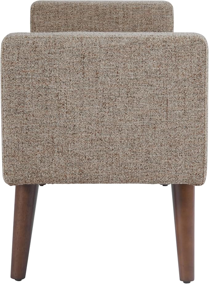 HomePop Fulton Storage Bench - Midtone Gray Fabric