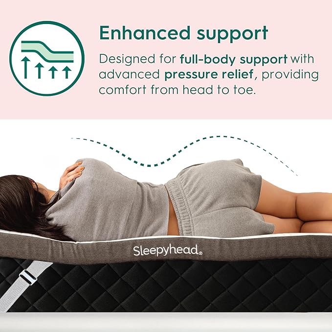 Sleepyhead King Mattress Topper Super 3 Inch, Cooling Gel & Copper Memory Foam, Pressure Relief, King Size Mattress Topper for Luxury Comfort, Removable Washable Cover (King 3")