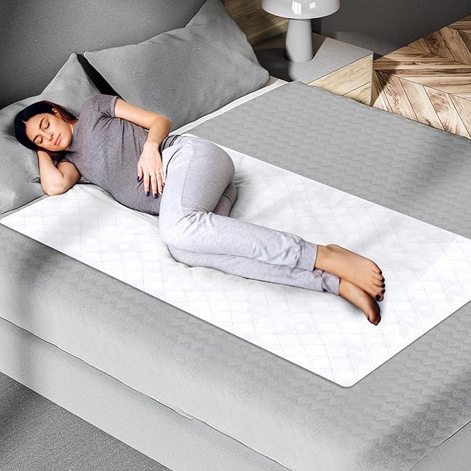 Premium Quality Bed Pad, Quilted, Waterproof, and Washable, 34" x 52" The Best Underpad Sheet Protector for Children or Adults with Incontinence (34”x 52” (300 Washes ) Pack of 1