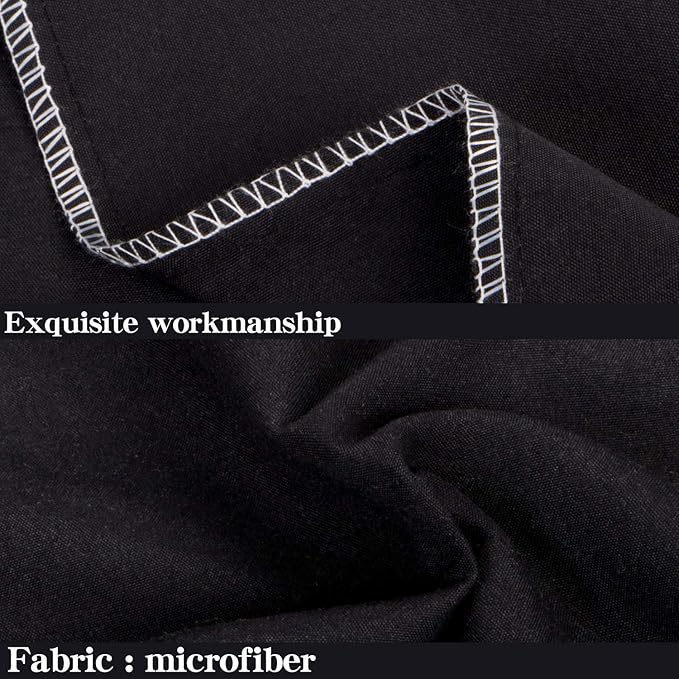 NTBAY Body Pillowcase - Brushed Microfiber 20x54 Pillowcase - Soft, Wrinkle-Free, Fade-Resistant, Stain-Resistant, Black Body Pillow Cover with Envelope Closure - 20x54 Inches, Black