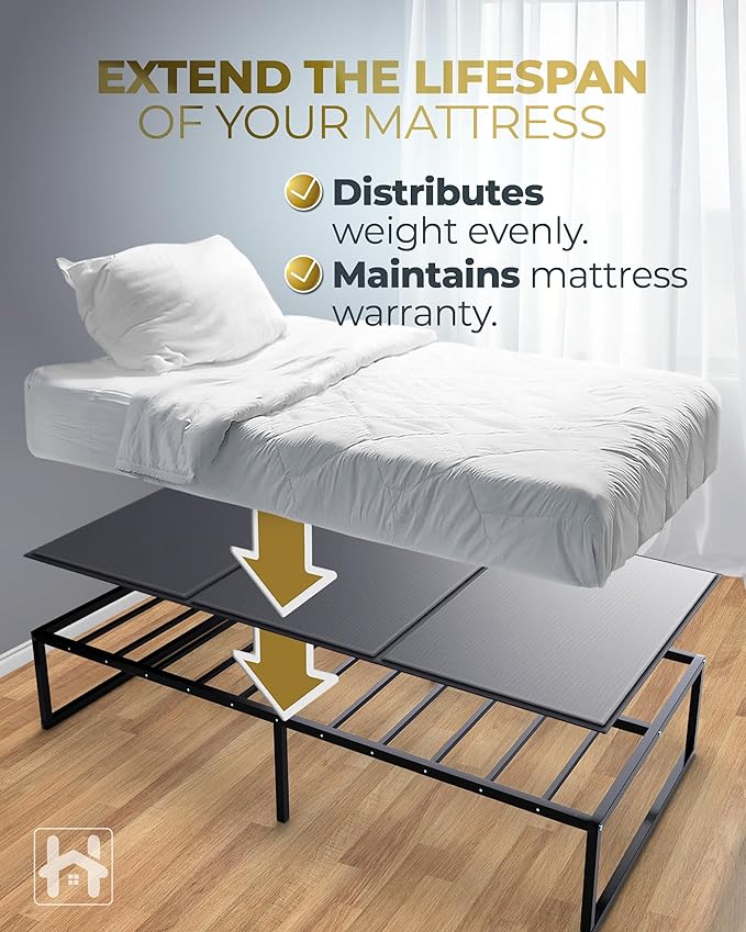 Golden Home Essentials Premium 10mm Twin XL Size Bunkie Board (38" x 79") – Slim Low-Profile Mattress Support – Quiet, Moisture-Resistant, Lightweight Bed Board for Platform & Slatted Frames