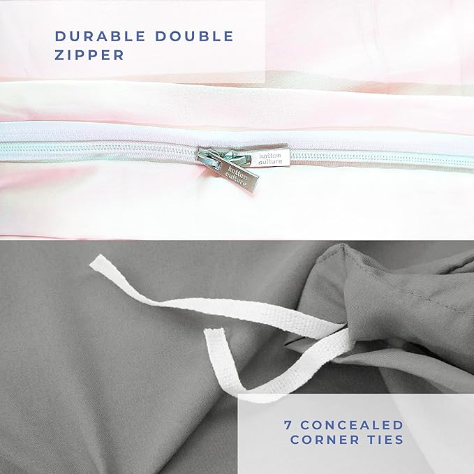 Kotton Culture 1 Pc Duvet Cover Queen Size/Full Size-100% Egyptian Cotton 600 Thread Count Ultra Soft Premium Durable Comforter Cover Zipper Closure & Corner Ties- (Black, 90" X 90")