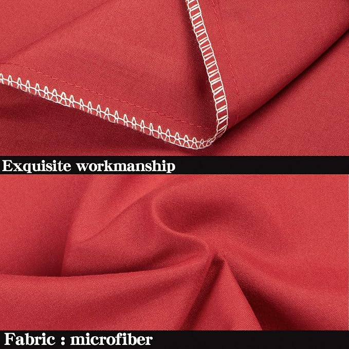NTBAY King Pillowcase Set - 2 Pack Brushed Microfiber 20x40 Pillowcases - Soft, Wrinkle-Free, Fade-Resistant, Stain-Resistant, Wine Red Pillowcases with Envelope Closure - 20x40 Inches, Wine Red
