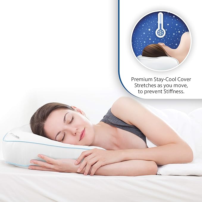 Cloudz Signature Premium Hypoallergenic Stay Cool Ultra Soft Microbead Bed Pillow - White