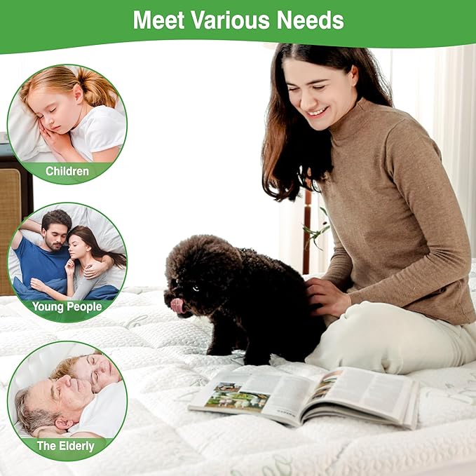 Twin XL Mattress Pad Cover, Viscose Made from Bamboo Pillow Top Cooling Mattress Topper for Twin XL Size Bed, 6-21 inches Deep Pocket, 39x80 inches