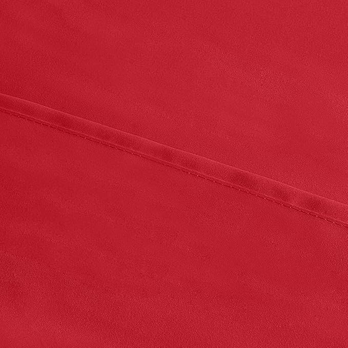 Utopia Bedding Queen Pillow Cases - 4 Pack - Envelope Closure - Soft Brushed Microfiber Fabric - Shrinkage and Fade Resistant Pillow Covers Queen Size 20 X 30 Inches (Queen, Red)