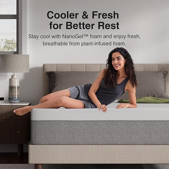 Novilla 12 Inch King Mattress, Gel Memory Foam Mattress King Size in a Box with Comfort Foam for Pressure Relief & Body Support & Cool Night Sleep, CertiPUR-US Certified