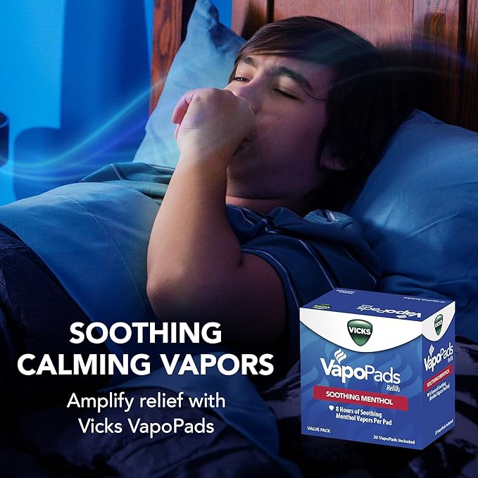 Vicks VapoPads with Original Menthol Formula - Vapor Pads Refill for Vicks Humidifiers and Steam Inhalers, Scent Pads for Congestion Relief, 20-Pack, Box Color May Vary