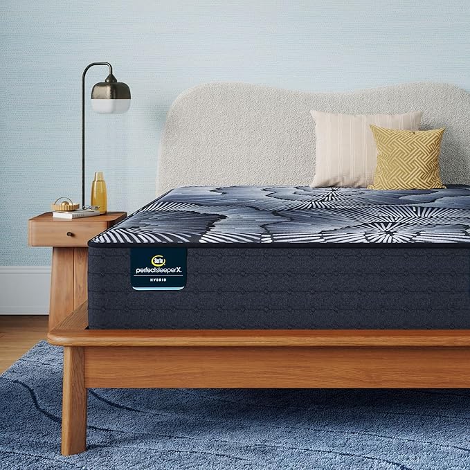 Serta Perfect Sleeper X - Kendall 13" Medium Twin XL Hybrid Mattress - 5 Support Zones and Cooling Tech for a Restorative Sleep - 100 Night Trial, CertiPUR-US Certified