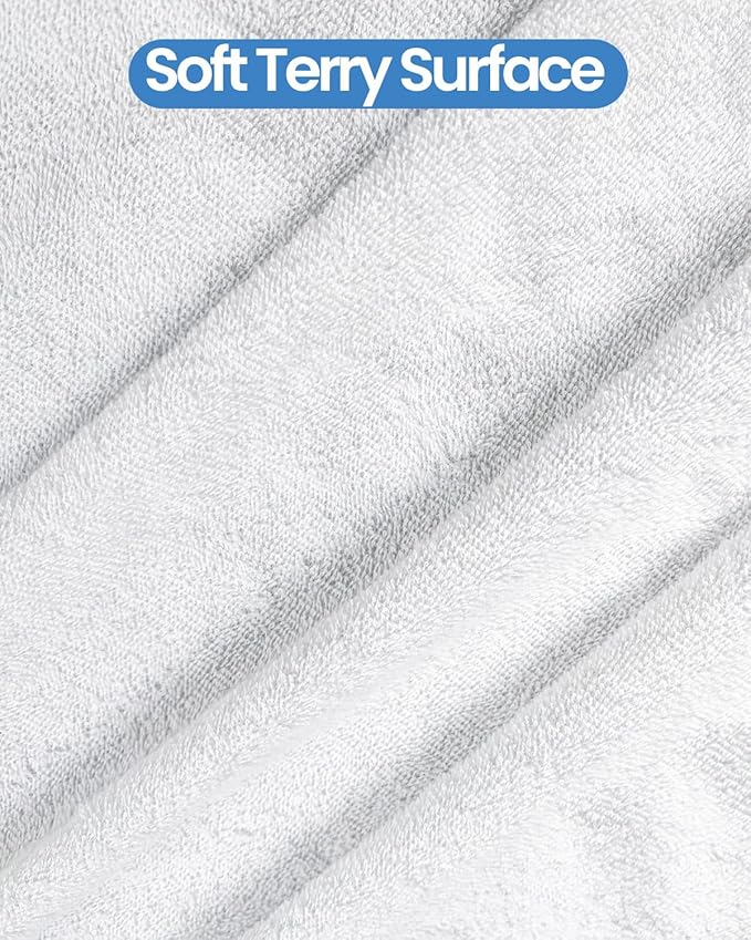 HUPPER Full Mattress Protector Zippered (9/10/11/12Inchs), Terry Cloth Mattress Encasement, 6-Side Waterproof Mattress Cover, Micro Zipper, Noiseless, for Queen Mattress 54 * 75