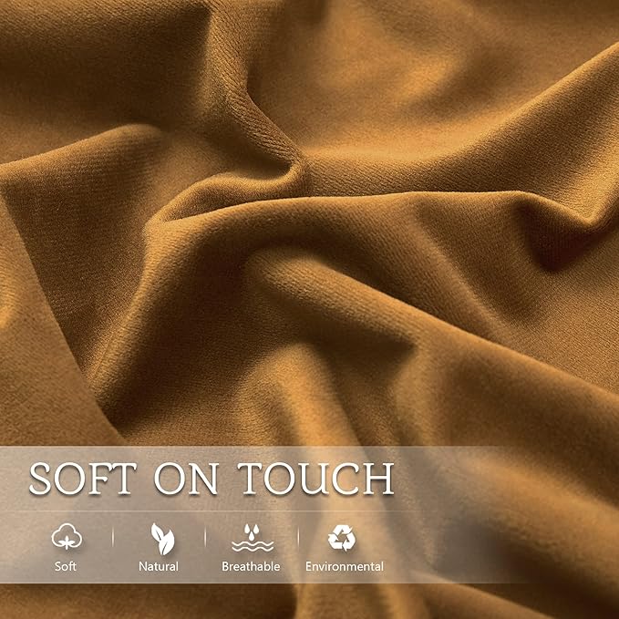 StangH Luxury Bed Body Pillowcase, Gold Brown polyester Retro Decor for Living Room Couch Sofa, Large Body Pillow Cover for Pregnancy, 20 x 54-inch, 1 Piece