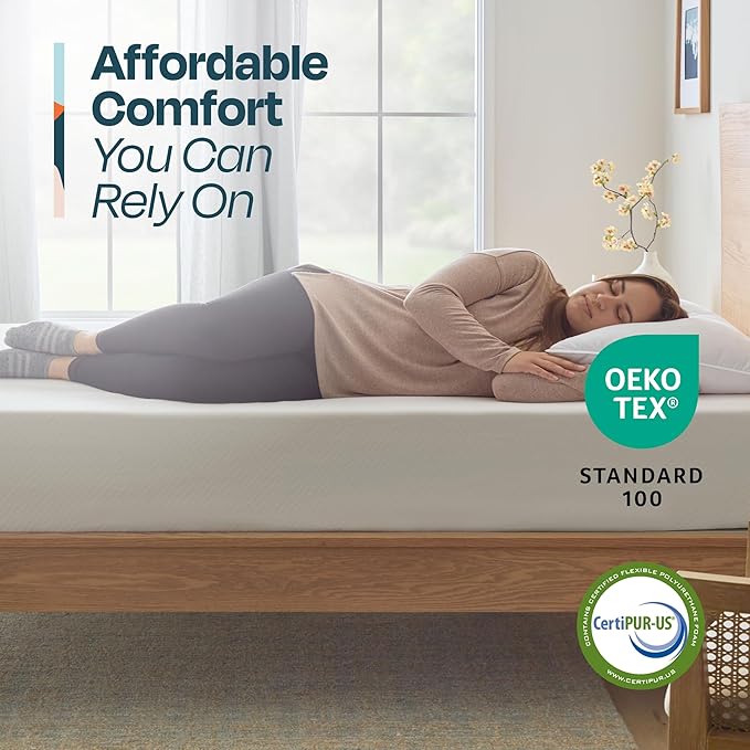 Linenspa 10 Inch Gel Infused Memory Foam Mattress – Full Size – Medium Plush - Cooling Gel - Mattress in a Box - Primary or Guest Bedroom - Pressure Relieving and Breathable – CertiPUR-US Certified