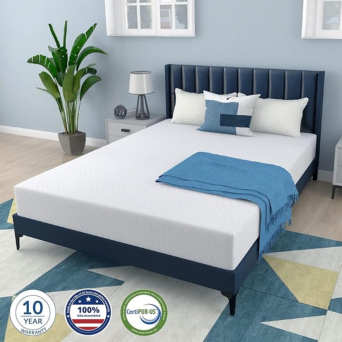 MLILY Twin Mattress 6 Inch Memory Foam Mattress Twin Size in a Box for Bunk Bed Trundle Bed, Medium Firm, CertiPUR-US Certified