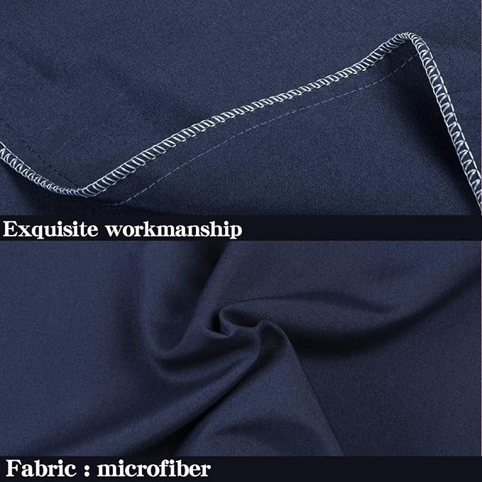 NTBAY Queen Pillowcase Set - 4 Pack Brushed Microfiber 20x30 Pillowcases - Soft, Wrinkle-Free, Fade-Resistant, Stain-Resistant, Navy Blue Pillowcases with Envelope Closure - 20x30 Inches, Navy Blue