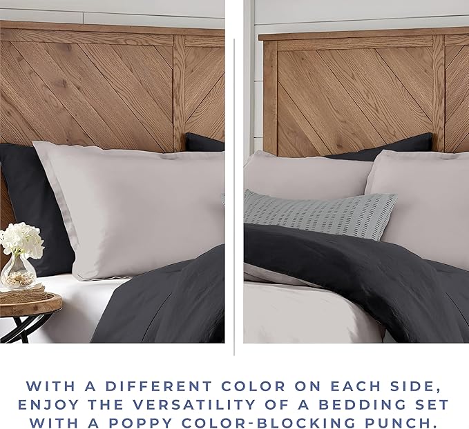 Kotton Culture 3 Pc King Size Duvet Cover Set- 100% Egyptian Cotton 600 Thread Count Ultra Soft Premium Durable Comforter Cover Zipper Closure & Corner Ties (Blended Grey, King 104"x94")