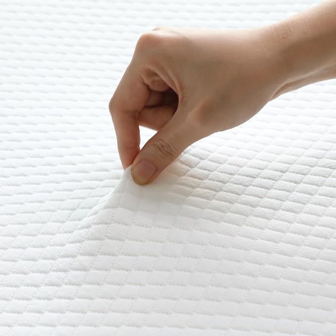 Furinno Tidur Cooling Gel Memory Foam Mattress, 8 Inch, Queen, White