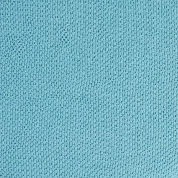 Sweet Home Collection Chair Cushion Memory Foam Pads Honeycomb Pattern Slip Non Skid Rubber Back Rounded Square 16" x 16" Seat Cover, 2 Pack, Teal
