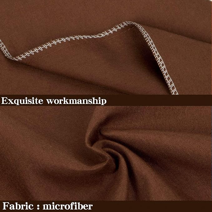 NTBAY Standard Pillowcase Set - 2 Pack Brushed Microfiber 20x26 Pillowcases - Soft, Wrinkle-Free, Fade-Resistant, Stain-Resistant, Brown Pillowcases with Envelope Closure - 20x26 Inches, Brown