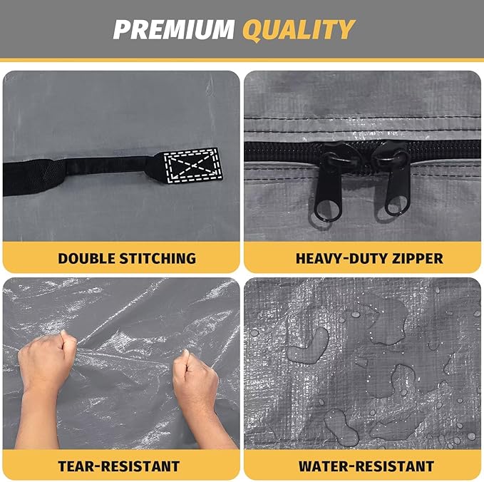 Mattress Bags for Moving and Storage, BETU Twin Mattress Protector Waterproof Mattress Cover with 8 Heavy Duty Handles and Zipper Extra Thick Moving Supplies for Dorm Bed (2 Pack:77x42x13.5 Grey)