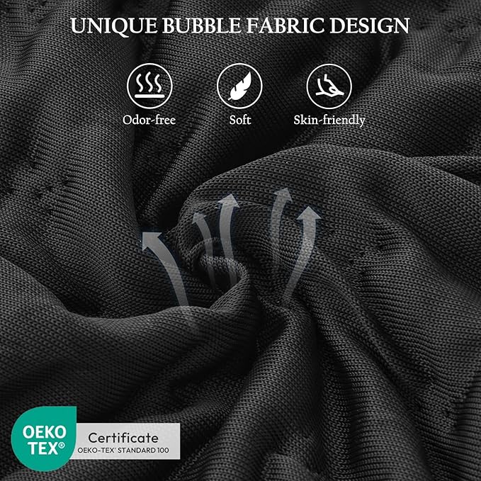 Cooling Sleeper Pillow for Neck and Shoulder Pain, Luxury Adjustable Shredded Memory Foam Curved Gusseted Crescent Pillow for Side and Back Sleepers, Black Cool Washable Cover, Queen Size for Home Bed