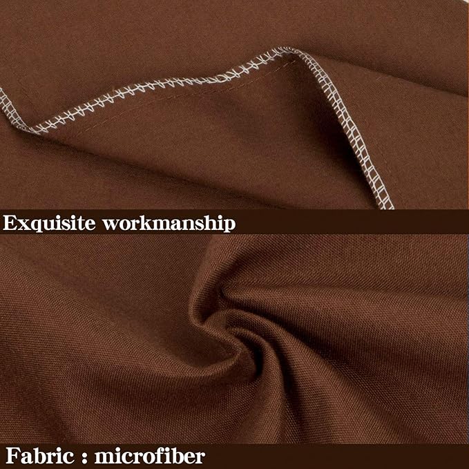 NTBAY King Pillowcase Set - 2 Pack Brushed Microfiber 20x40 Pillowcases - Soft, Wrinkle-Free, Fade-Resistant, Stain-Resistant, Brown Pillowcases with Envelope Closure - 20x40 Inches, Brown