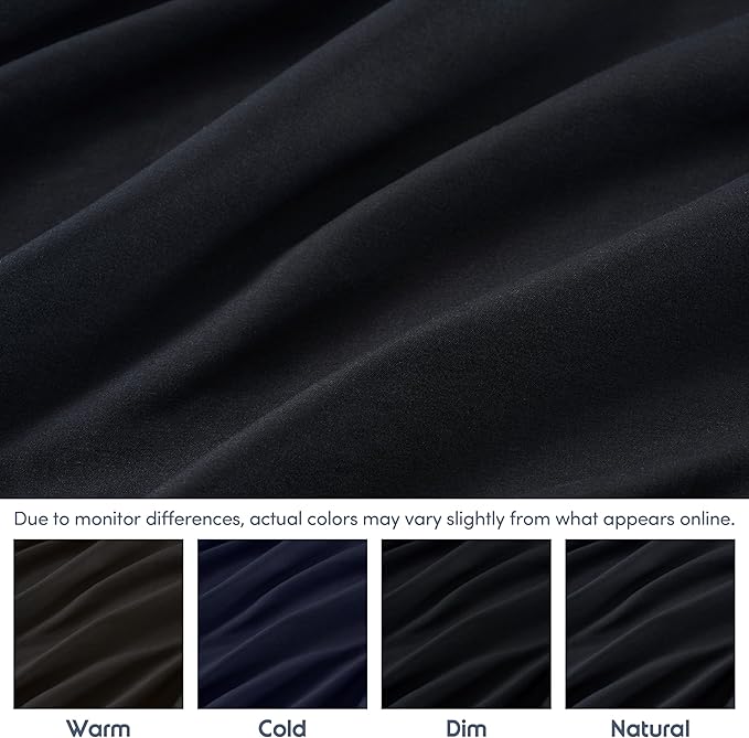 Nestl Black California King Fitted Sheet Extra Deep Pocket, Hotel Luxury Cal King Fitted Sheet Only Easily Fits 18 to 24 Inch Mattress, Super Soft, Wrinkle-Free, and Breathable with Corner Straps