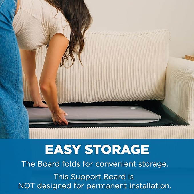 Meliusly Sleeper Sofa Support Board Queen Size (60x48) Heavy Duty Wood Sofa Bed Board for Pull Out Couch, Foldable Mattress Support Under Mattress Bar Shield, Sofa Bed Support, Folding Bed Board