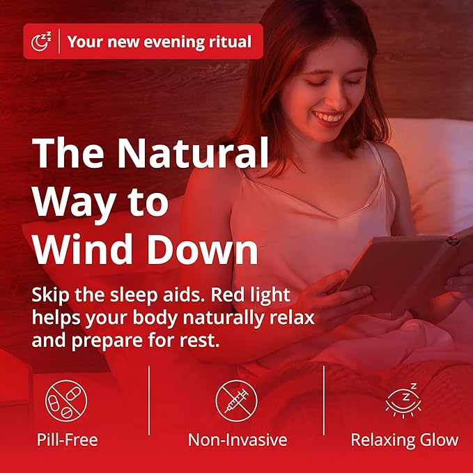 Revive - 670nm Red Lamp by Gamma - Sleep Light - Melatonin Promoting Natural Sleep Aid, Bedroom & Nursery Nightlight