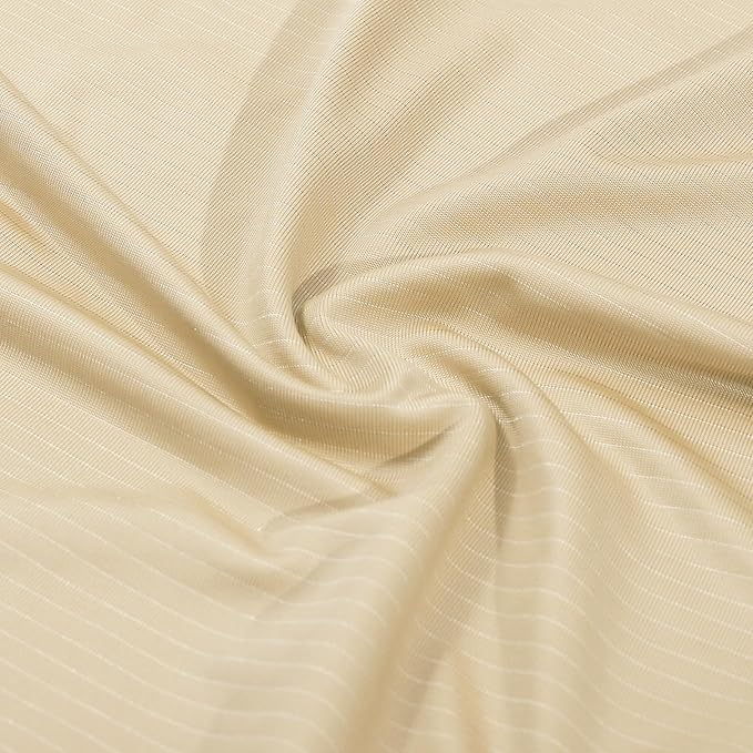 Elegear Cooling Pillow Cases for Hot Sleepers, Clean Fabric Silver Infused Cooling Pillowcase Q-Max>0.5, Soft Silky Pillowcases for Hair & Skin, Summer Zipper Pillowcase Cover Set of 2-Queen, Beige