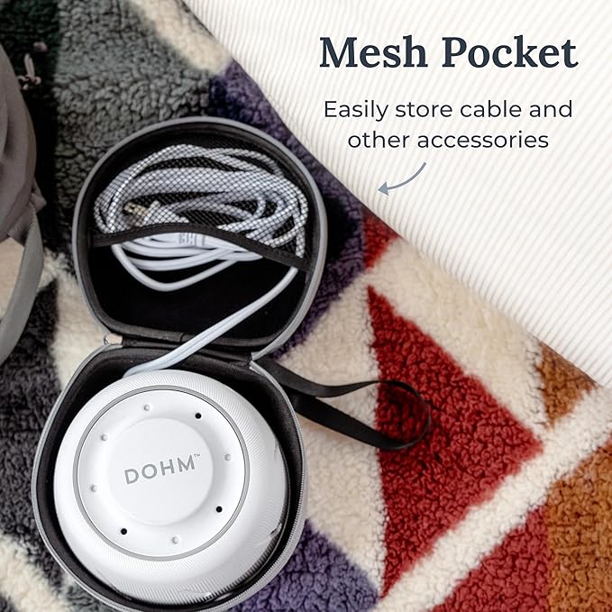 Yogasleep Crush-Resistant Travel Case for Dohm White Noise Sound Machines, Provides Protection While Traveling, Double Stitch Zipper, Protection from Scratches & Water Splashes, Fits All Dohms