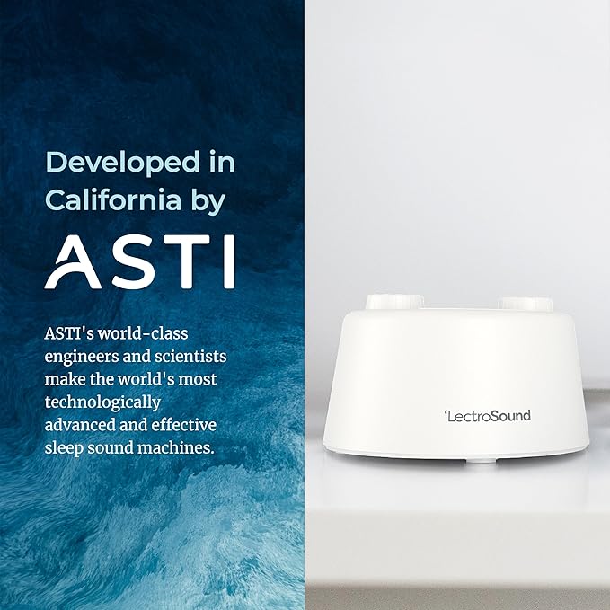 Adaptive Sound Technologies LectroSound - Noise Machine for Optimal Sleep Environment - Non-Looping Nature Sounds - Precision Volume Settings - Speech Privacy - Travel-Ready
