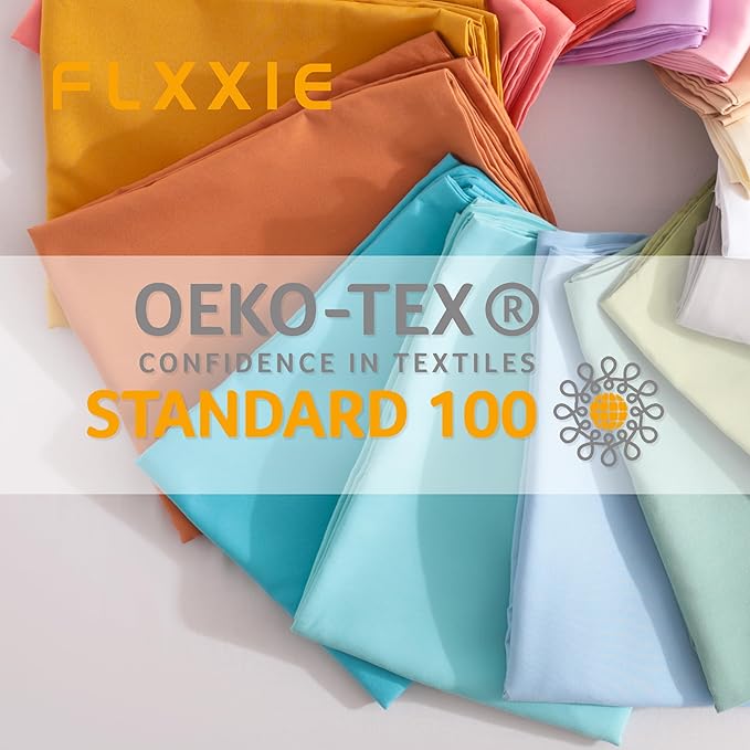 FLXXIE Pillow Cases Queen, Soft Microfiber Pillow Covers with Envelope Closure, Wrinkle Resistant Pillowcases, 2 Piece Set, 20x30, Pink