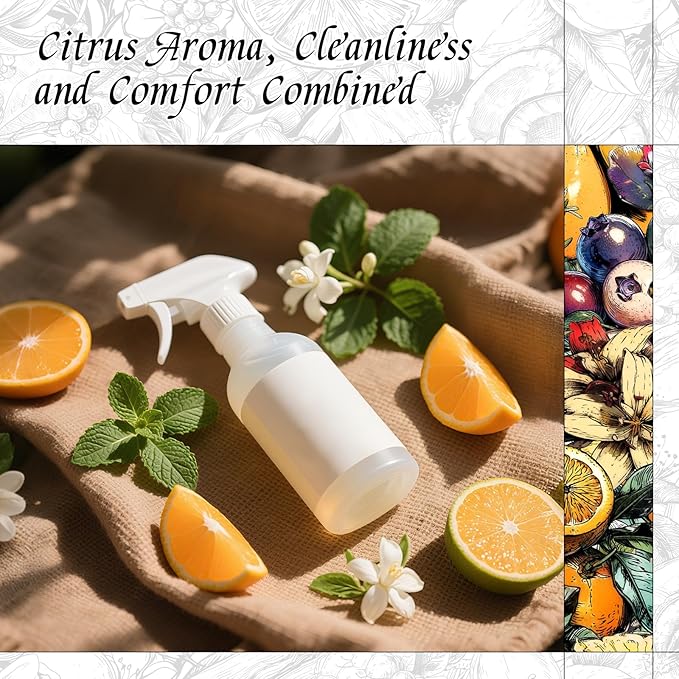 HIQILI Citrus Mirage Fragrance Oil for Candle & Soap Making, Perfect for Scent Diffuser & Humidifier, DIY Multi-Use Cleaner - 5.07 Fl Oz