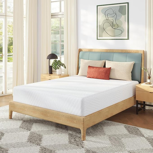 MLILY King Mattress in a Box, 12 inch Mattresses for Platform Bed Double Size Daybed, Green Tea Memory Foam Mattress for Cool Sleep & Pressure Relief, Medium