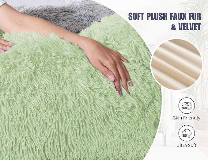 WSOFRLAC Large Memory Foam Body Pillow with Removable Long Firm 20x54 Body Pillow Cases for Bed Green Pregnancy Custom Body Pillows Snuggles Pillows Body Machine Washable